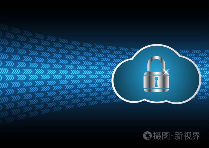 技术数字未来抽象网络安全锁云bac